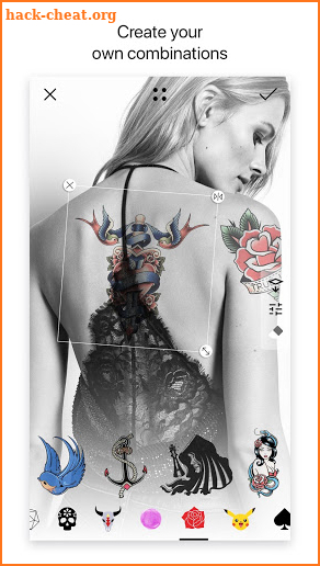 Tattoo - virtual ink master. Tattoo design apps screenshot