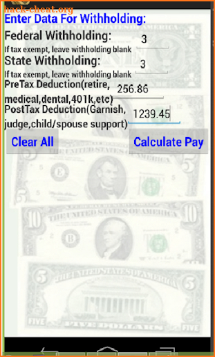 Tax Refund Calculator - No Ads screenshot