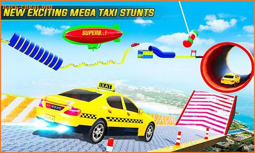 Taxi Car Mega Ramp Stunt: GT Car Racing Stunt Game screenshot