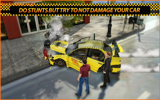 Taxi Driver : Crazy Demolition Taxi City Rush screenshot