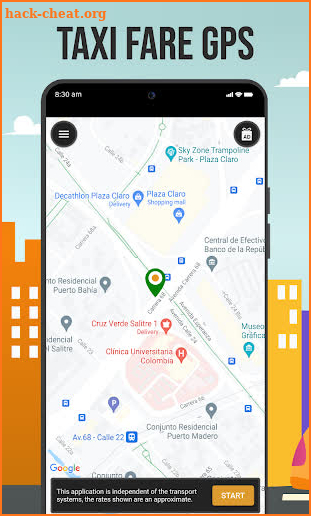 Taxi Fare GPS screenshot