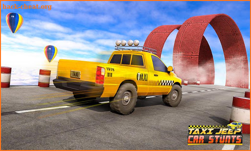 Taxi Jeep Car Stunts Games 3D: Ramp Car Stunts screenshot