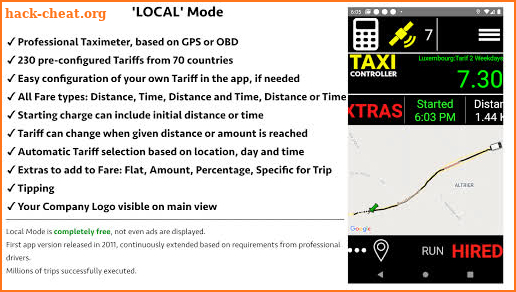 Taximeter-GPS screenshot
