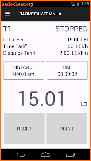 Taximeter STF-M (GPS+OBD) screenshot