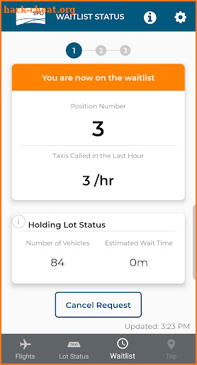 TaxiVQ - VirtualQ app at SFO screenshot