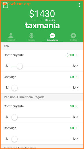 Taxmania Calculadora screenshot