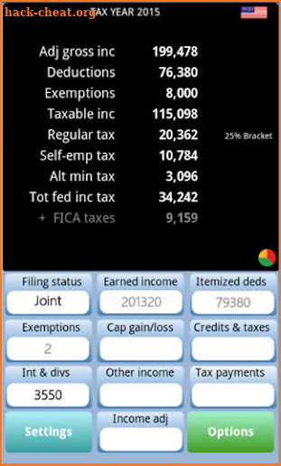 TaxMode: income tax calculator screenshot