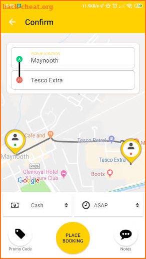 taxy (Ireland's New Taxi App) screenshot