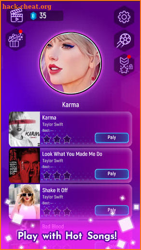 Taylor Swift Music Tiles Hop screenshot