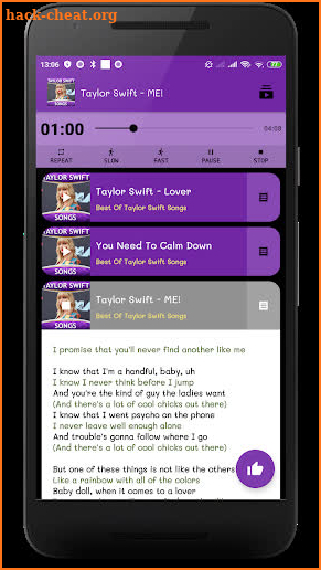 Taylor Swift Songs - Offline screenshot