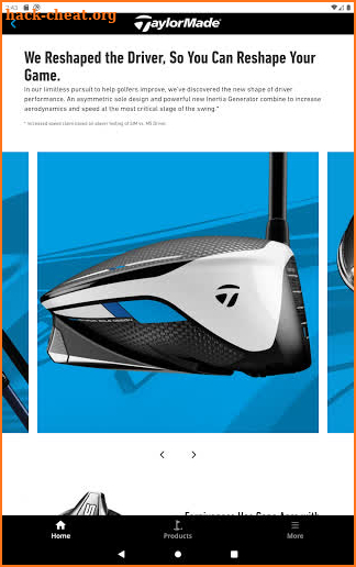 TaylorMade Golf Product Guide screenshot