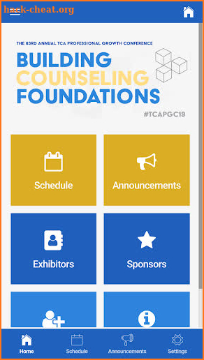 TCA Professional Growth Conference screenshot