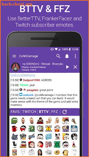 TChat for Twitch screenshot