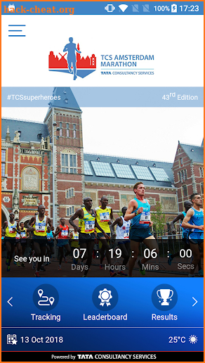TCS Amsterdam Marathon 2018 screenshot