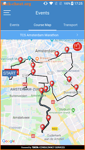 TCS Amsterdam Marathon 2018 screenshot