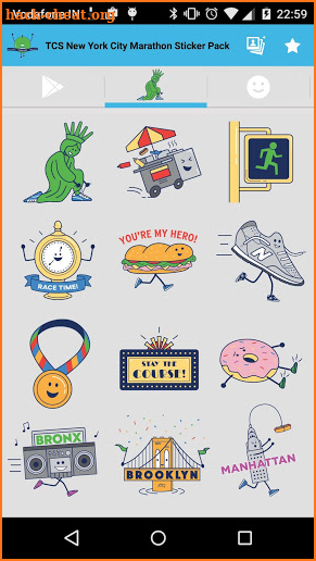TCS NYC Marathon Sticker Pack screenshot