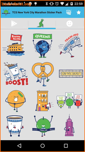 TCS NYC Marathon Sticker Pack screenshot
