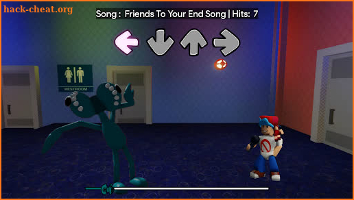Teal Rainbow Friends FNF Mod screenshot