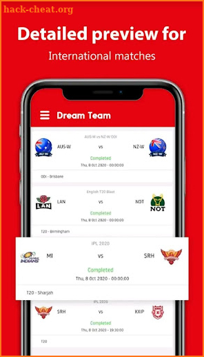 Team 11 app - Fantasy Cricket screenshot