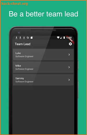 Team Lead screenshot