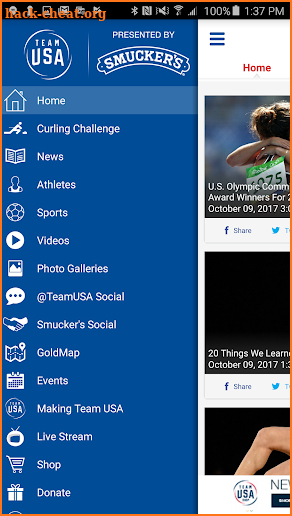 Team USA App screenshot