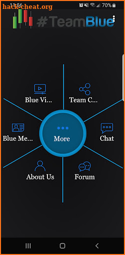 #TeamBlue App screenshot