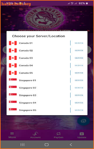 TEAMKABAYAN GLOBAL VPN screenshot
