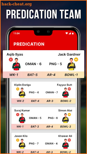 Teams Prediction for my11circle & Expert  My11 app screenshot