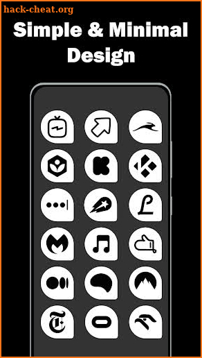 Teardrop White - Icon Pack screenshot