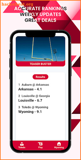 TeaserBuster - NCAAF Predictor screenshot