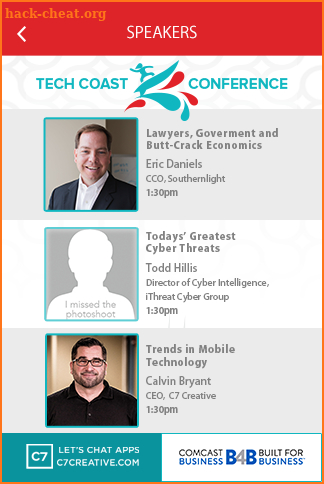 Tech Coast Conference 2018 screenshot