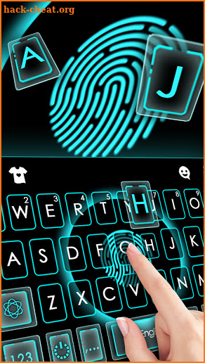 Tech Print Scan Keyboard Background screenshot