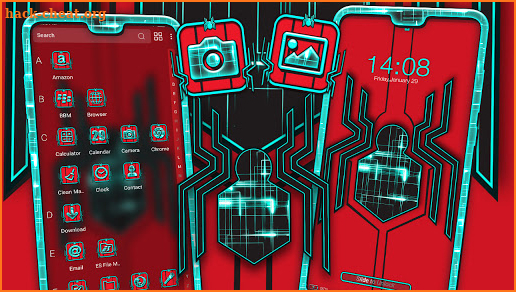 Tech Spider Launcher Theme screenshot