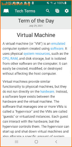 Tech Terms Computer Dictionary screenshot
