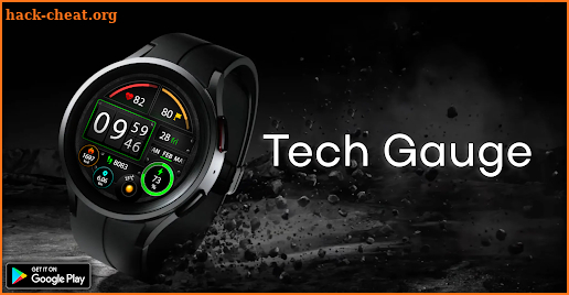 TechGauge Watch Face screenshot