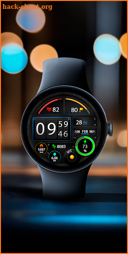 TechGauge Watch Face screenshot