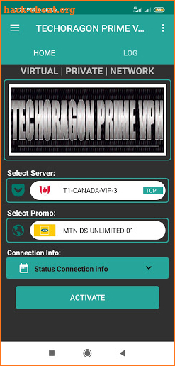 Techoragon Prime VPN screenshot
