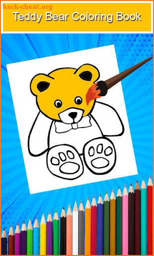 Teddy Bear Coloring Book Game screenshot