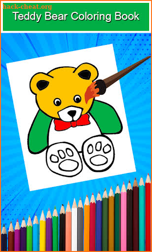 Teddy Bear Coloring Book Game screenshot