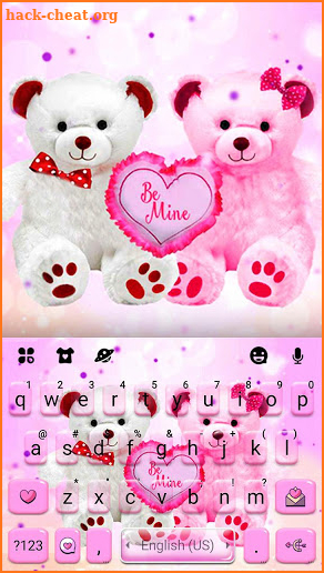 Teddy Bear Couple Keyboard Theme screenshot