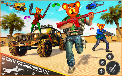 Teddy Bear Shooting Strike Counter Gun Games screenshot
