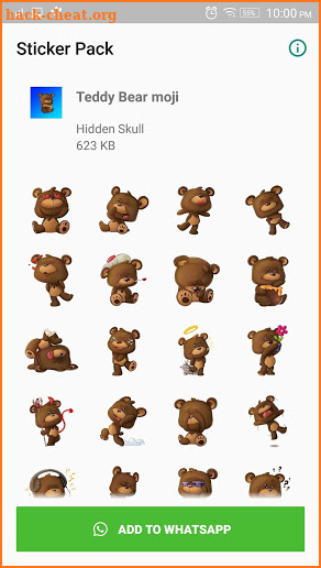 Teddy Bear Sticker for WAStickers screenshot