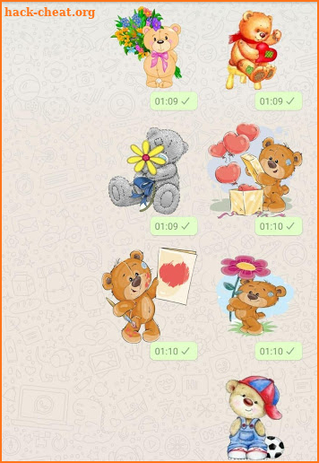 Teddy Bear stickers - WAStickerApps screenshot