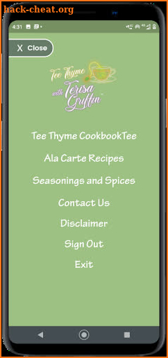 Tee Thyme Cookbook screenshot