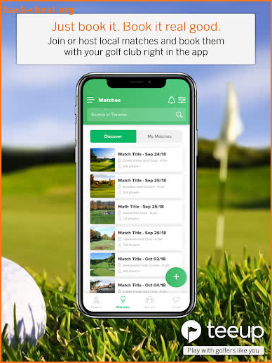 Tee Up - Find Golf Partners Near You! screenshot
