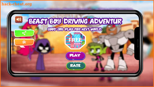 Teen and Beast Boy Titans  Driving screenshot