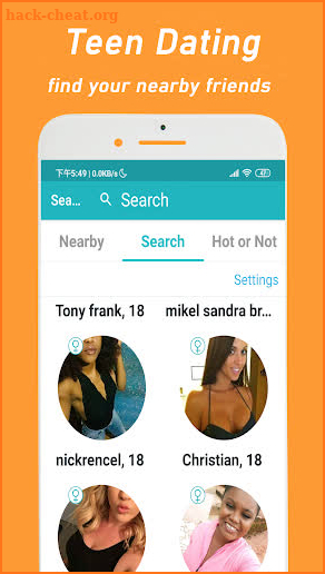 Teen Dating - Nearby Singles Dating for Teenagers screenshot