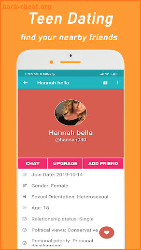 Teen Dating - Nearby Singles Dating for Teenagers screenshot