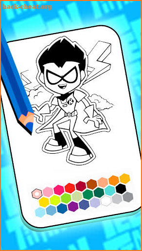 Teen Titans coloring cartoon screenshot