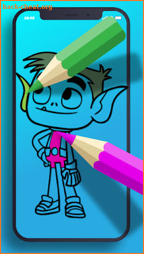 Teen Titans Coloring Go Cartoon game screenshot